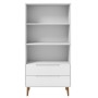 Librería MOLDE madera maciza de pino blanco 85x35x170,5 cm de vidaXL, Librerías y estanterías - Ref: Foro24-350541, Precio: 2...