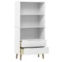 Librería MOLDE madera maciza de pino blanco 85x35x170,5 cm de vidaXL, Librerías y estanterías - Ref: Foro24-350541, Precio: 2...
