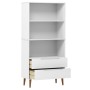 Librería MOLDE madera maciza de pino blanco 85x35x170,5 cm de vidaXL, Librerías y estanterías - Ref: Foro24-350541, Precio: 2...