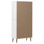 Librería MOLDE madera maciza de pino blanco 85x35x170,5 cm de vidaXL, Librerías y estanterías - Ref: Foro24-350541, Precio: 2...