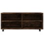 Mueble TV con ruedas madera contrachapada roble humo 90x35x35cm de vidaXL, Muebles TV - Ref: Foro24-815258, Precio: 62,57 €, ...