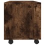 Mueble TV con ruedas madera contrachapada roble humo 90x35x35cm de vidaXL, Muebles TV - Ref: Foro24-815258, Precio: 62,57 €, ...