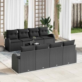 Conjunto de sofá de jardín 9 pcs Negro ratán sintético en Sofás de exterior | Comprar online en Foru.es