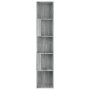 Mueble esquina madera contrachapada gris Sonoma 33x33x164,5cm de vidaXL, Taquillas y armarios de almacenamiento - Ref: Foro24...