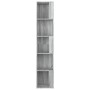 Mueble esquina madera contrachapada gris Sonoma 33x33x164,5cm de vidaXL, Taquillas y armarios de almacenamiento - Ref: Foro24...