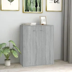 Aparador de madera contrachapada gris Sonoma 60x30x75 cm de vidaXL, Aparadores - Ref: Foro24-815379, Precio: 56,75 €, Descuen...