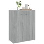 Aparador de madera contrachapada gris Sonoma 60x30x75 cm de vidaXL, Aparadores - Ref: Foro24-815379, Precio: 58,36 €, Descuen...