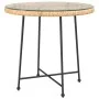 Mesa de comedor de vidrio templado y acero Ø80 cm de vidaXL, Mesas de jardín - Ref: Foro24-319436, Precio: 90,30 €, Descuento: %