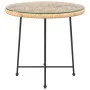 Mesa de comedor de vidrio templado y acero Ø80 cm de vidaXL, Mesas de jardín - Ref: Foro24-319436, Precio: 90,30 €, Descuento: %