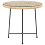 Mesa de comedor de vidrio templado y acero Ø80 cm de vidaXL, Mesas de jardín - Ref: Foro24-319436, Precio: 94,66 €, Descuento: %