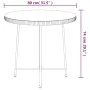 Mesa de comedor de vidrio templado y acero Ø80 cm de vidaXL, Mesas de jardín - Ref: Foro24-319436, Precio: 90,30 €, Descuento: %