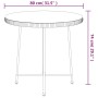 Mesa de comedor de vidrio templado y acero Ø80 cm de vidaXL, Mesas de jardín - Ref: Foro24-319436, Precio: 94,66 €, Descuento: %
