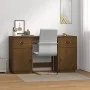 Escritorio armarios madera maciza pino marrón miel 135x50x75cm de vidaXL, Escritorios - Ref: Foro24-3107847, Precio: 226,69 €...