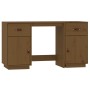 Escritorio armarios madera maciza pino marrón miel 135x50x75cm de vidaXL, Escritorios - Ref: Foro24-3107847, Precio: 229,90 €...