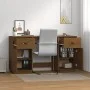 Escritorio armarios madera maciza pino marrón miel 135x50x75cm de vidaXL, Escritorios - Ref: Foro24-3107847, Precio: 226,69 €...
