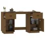 Escritorio armarios madera maciza pino marrón miel 135x50x75cm de vidaXL, Escritorios - Ref: Foro24-3107847, Precio: 226,69 €...