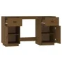 Escritorio armarios madera maciza pino marrón miel 135x50x75cm de vidaXL, Escritorios - Ref: Foro24-3107847, Precio: 226,69 €...