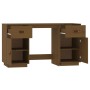 Escritorio armarios madera maciza pino marrón miel 135x50x75cm de vidaXL, Escritorios - Ref: Foro24-3107847, Precio: 229,90 €...