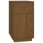 Escritorio armarios madera maciza pino marrón miel 135x50x75cm de vidaXL, Escritorios - Ref: Foro24-3107847, Precio: 226,69 €...