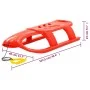 Trineo para niños polipropileno rojo 102,5x40x23 cm de vidaXL, Trineos - Ref: Foro24-93719, Precio: 52,67 €, Descuento: %