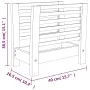 Revistero de madera maciza nogal 40x26,5x38,5 cm de vidaXL, Revisteros - Ref: Foro24-350348, Precio: 32,85 €, Descuento: %