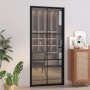 Puerta interior vidrio EGS y aluminio negro 93x201,5 cm de vidaXL, Puertas para el hogar - Ref: Foro24-350566, Precio: 262,93...