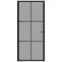 Innentür EGS-Glas und schwarzes Aluminium 93x201,5 cm von vidaXL, Türen für zu Hause - Ref: Foro24-350566, Preis: 257,86 €, R...