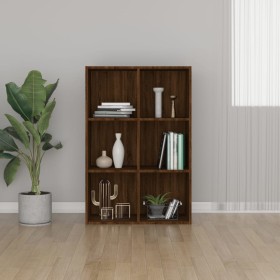 Estantería/Aparador contrachapada marrón roble 66x30x98 cm de vidaXL, Librerías y estanterías - Ref: Foro24-815296, Precio: 6...