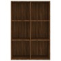 Estantería/Aparador contrachapada marrón roble 66x30x98 cm de vidaXL, Librerías y estanterías - Ref: Foro24-815296, Precio: 6...
