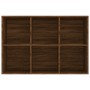 Estantería/Aparador contrachapada marrón roble 66x30x98 cm de vidaXL, Librerías y estanterías - Ref: Foro24-815296, Precio: 6...