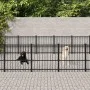Perrera de exterior de acero 33,87 m² de vidaXL, Casetas y cercados para perros - Ref: Foro24-3124631, Precio: 908,44 €, Desc...
