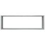 Estante cúbico de pared 4 uds madera gris Sonoma 80x15x26,5 cm de vidaXL, Estantes y estanterías - Ref: Foro24-815919, Precio...