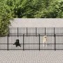 Perrera de exterior de acero 46,1 m² de vidaXL, Casetas y cercados para perros - Ref: Foro24-3124650, Precio: 972,74 €, Descu...