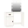 Juego de tocador con LED madera maciza de pino blanco de vidaXL, Tocadores para dormitorios - Ref: Foro24-3107840, Precio: 27...
