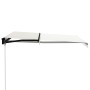 Toldo retráctil manual con LED crema 300x250 cm en Toldos | Comprar online en Foru.es