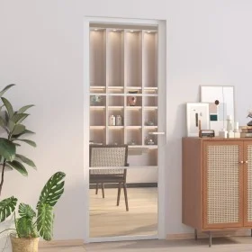 Puerta interior vidrio EGS y aluminio blanco 76x201,5 cm de vidaXL, Puertas para el hogar - Ref: Foro24-350568, Precio: 196,7...