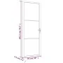 Innentür EGS-Glas und weißes Aluminium 76x201,5 cm von vidaXL, Türen für zu Hause - Ref: Foro24-350568, Preis: 196,70 €, Raba...