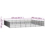 Perrera de exterior de acero 39,52 m² de vidaXL, Casetas y cercados para perros - Ref: Foro24-3124644, Precio: 919,77 €, Desc...