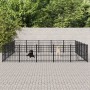 Perrera de exterior de acero 23,52 m² de vidaXL, Casetas y cercados para perros - Ref: Foro24-3124635, Precio: 687,03 €, Desc...