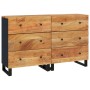 Aparador 2 uds madera maciza de acacia 60x33x75 cm de vidaXL, Aparadores - Ref: Foro24-3143636, Precio: 375,57 €, Descuento: %