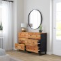 Aparador 2 uds madera maciza de acacia 60x33x75 cm de vidaXL, Aparadores - Ref: Foro24-3143636, Precio: 375,57 €, Descuento: %