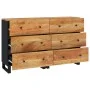 Aparador 2 uds madera maciza de acacia 60x33x75 cm de vidaXL, Aparadores - Ref: Foro24-3143636, Precio: 366,74 €, Descuento: %