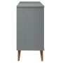 Mesita de noche MOLDE madera maciza de pino gris 113x40x80 cm de vidaXL, Cajoneras - Ref: Foro24-350509, Precio: 271,56 €, De...