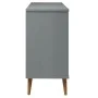 Mesita de noche MOLDE madera maciza de pino gris 113x40x80 cm de vidaXL, Cajoneras - Ref: Foro24-350509, Precio: 266,30 €, De...