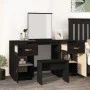 Dresser with solid black pine wood mirror by vidaXL, Bedroom Dressers - Ref: Foro24-3107838, Price: 253,72 €, Discount: %