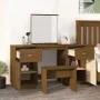 Dressing table with mirror solid honey brown pine wood by vidaXL, Bedroom Dressers - Ref: Foro24-3107837, Price: 240,61 €, Di...