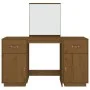 Dressing table with mirror solid honey brown pine wood by vidaXL, Bedroom Dressers - Ref: Foro24-3107837, Price: 240,61 €, Di...