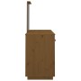 Tocador con espejo madera maciza de pino marrón miel de vidaXL, Tocadores para dormitorios - Ref: Foro24-3107837, Precio: 243...