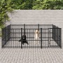 Perrera de exterior de acero 8,47 m² de vidaXL, Casetas y cercados para perros - Ref: Foro24-3124616, Precio: 406,06 €, Descu...