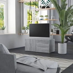 Mueble de TV madera contrachapada gris Sonoma 80x34x36 cm de vidaXL, Muebles TV - Ref: Foro24-815496, Precio: 50,41 €, Descue...